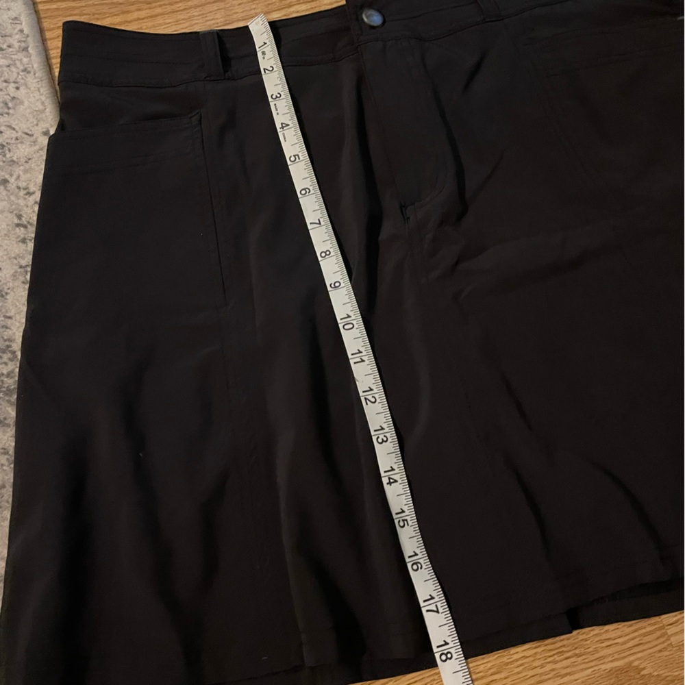 LL Bean Black Active Skort Womens Size 14 Built In‎ Shorts Athletic Golf Tennis - Picture 4 of 6